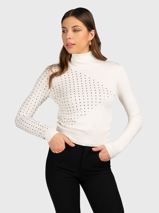 Sweater with rhinestones - 1