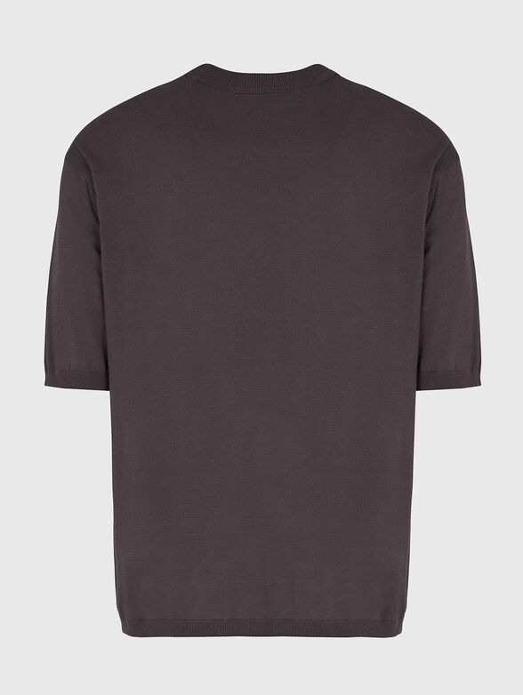 Beige T-shirt with silk blend - 2