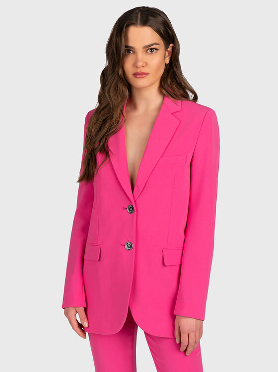 Blazer in fuchsia color - 1