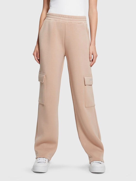 Pantaloni sport bej - 1