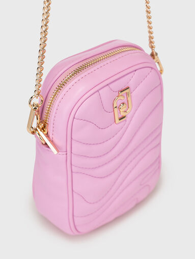 Mini crossbody bag in pink  - 5