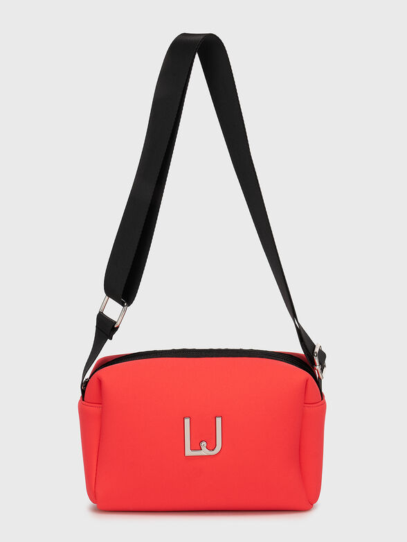 Black crossbody bag with logo detail - 1