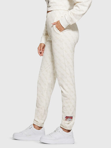4G BANKSY Brown sports trousers - 3