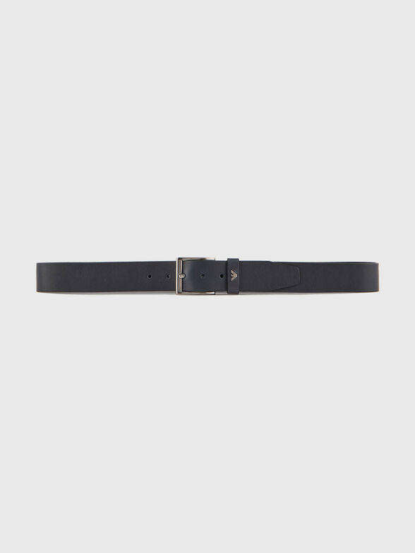 Leather belt with logo - 2