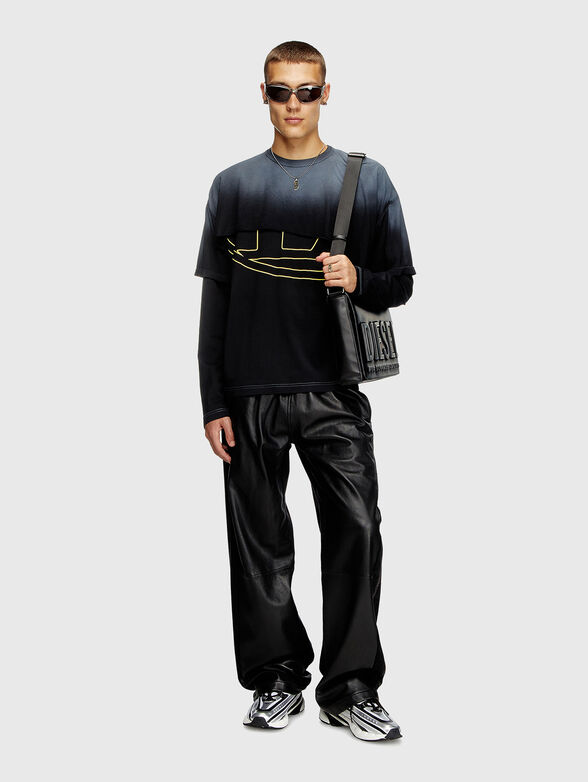 T-BESH-CUT blouse with logo accent - 2