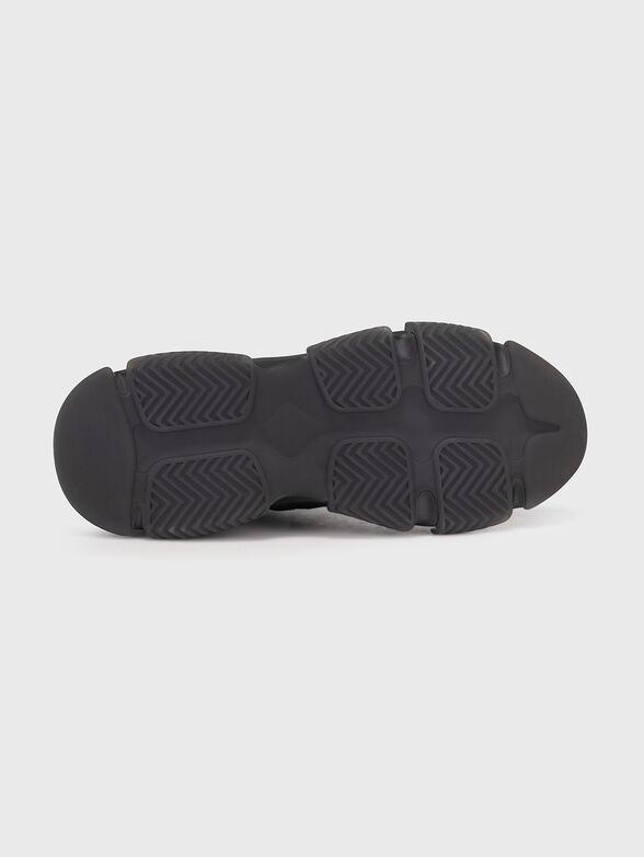High sneakers in black color - 5