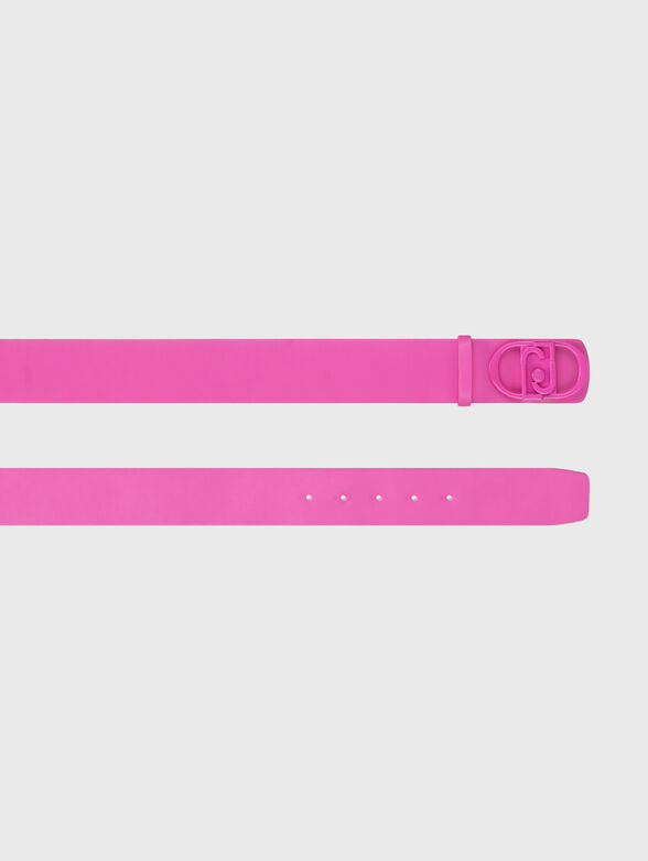 Belt with metal logo buckle - 2