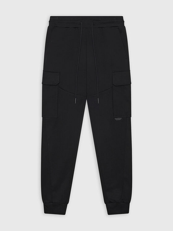 Sports cargo pants in black - 1