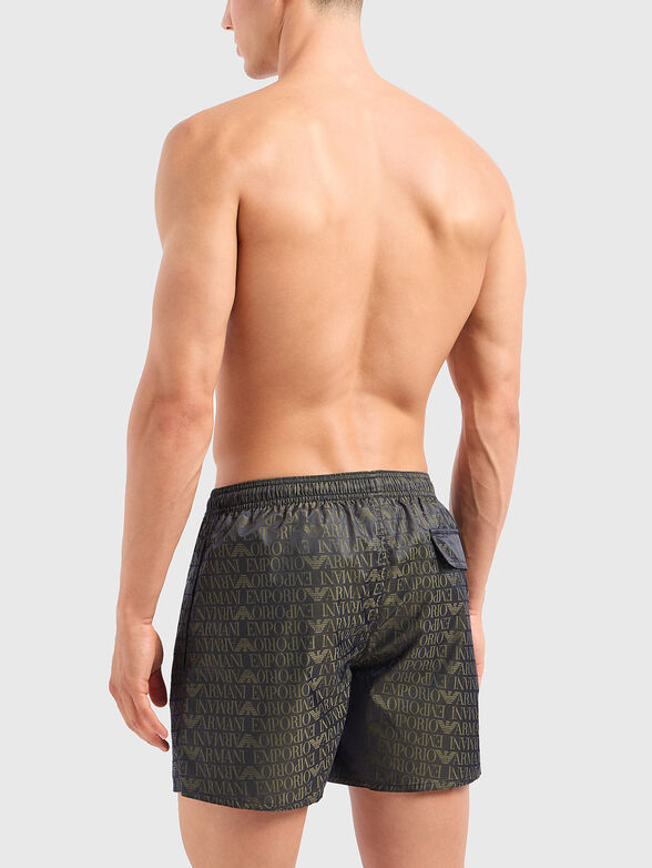 Beach shorts with logo print - 2