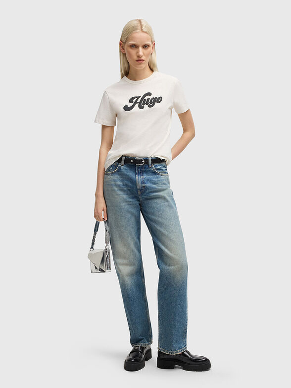 Cotton T-shirt with logo print - 2