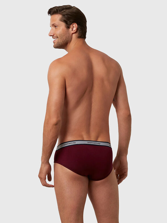 NEW FASHION COLOR black briefs with logo - 2