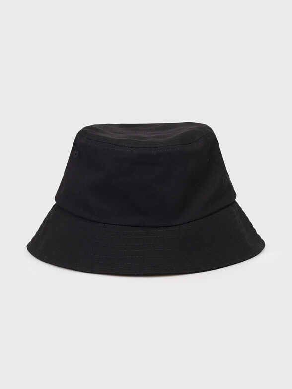 Black bucket hat with logo  - 2