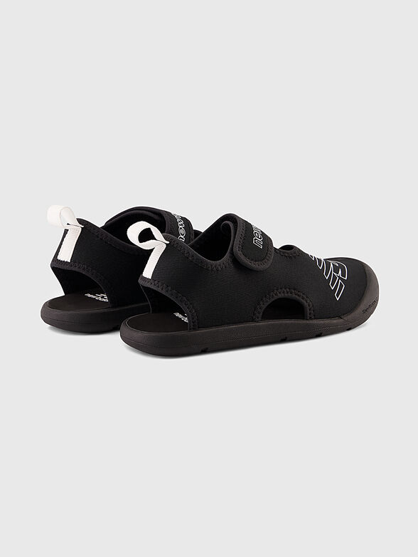 CRSR black sandals with logo details - 3