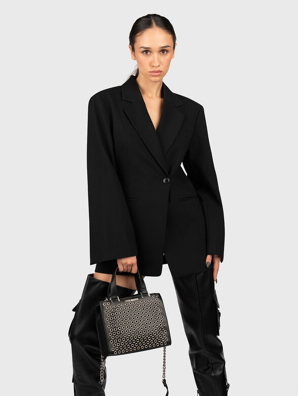 Black bag with epaulettes and carrying case - 2