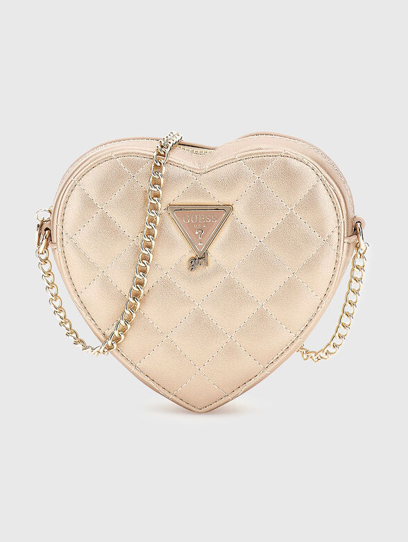 Faux leather heart bag - 1