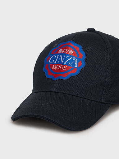 GMHA018 dark blue hat with patch - 5