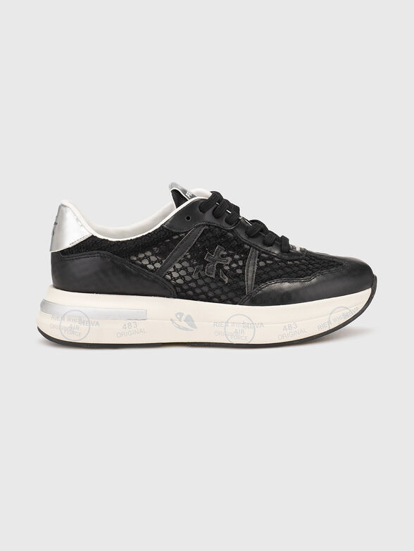 CASSIE sneakers with perforated texture - 1