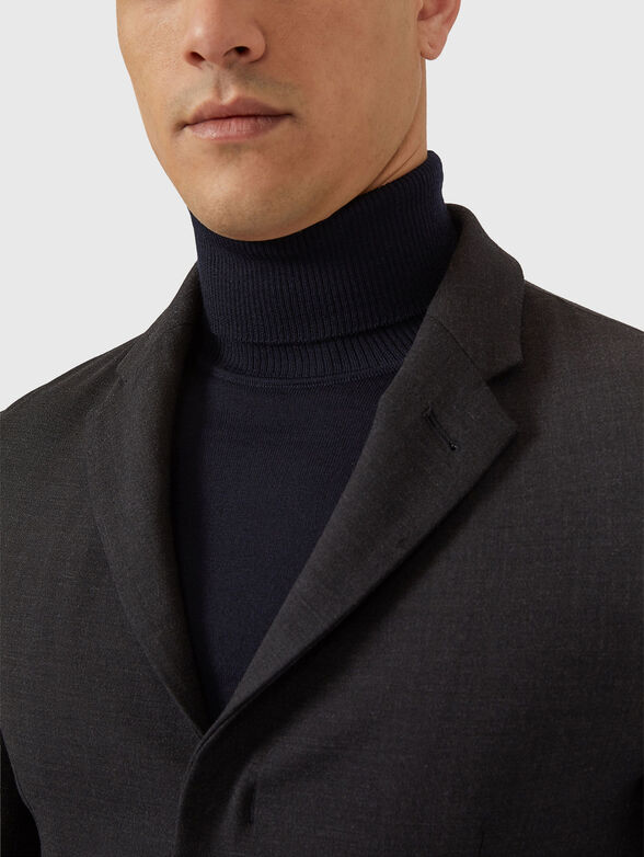 Dark gray wool jacket - 4