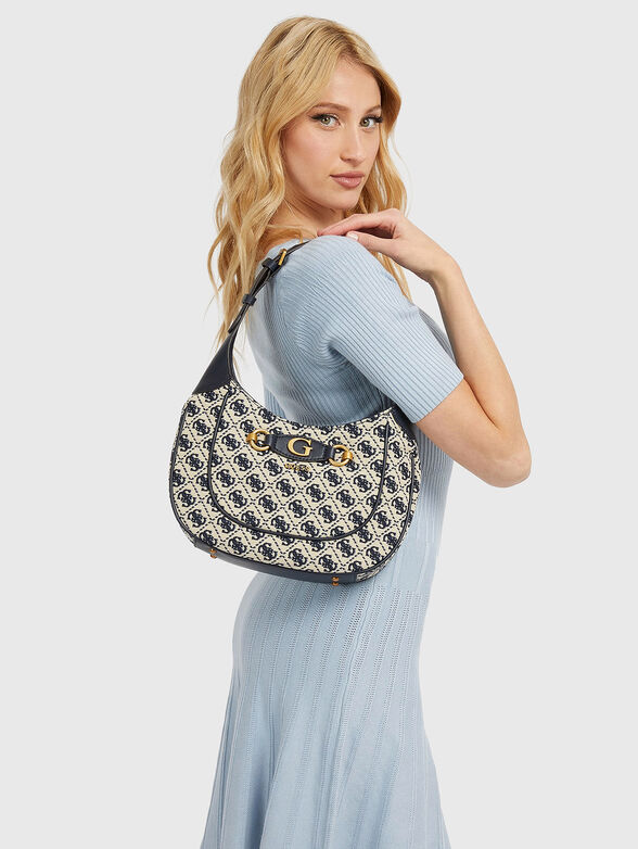 IZZY hobo bag with monogram logo print - 2