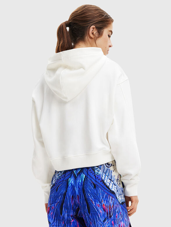 FLOWY cotton sweatshirt with print - 3