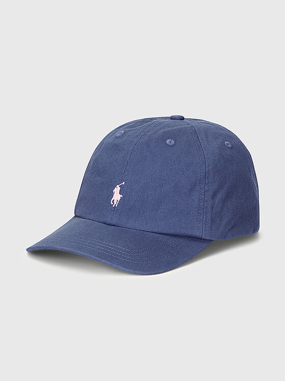 Hat with contrasting logo embroidery - 1