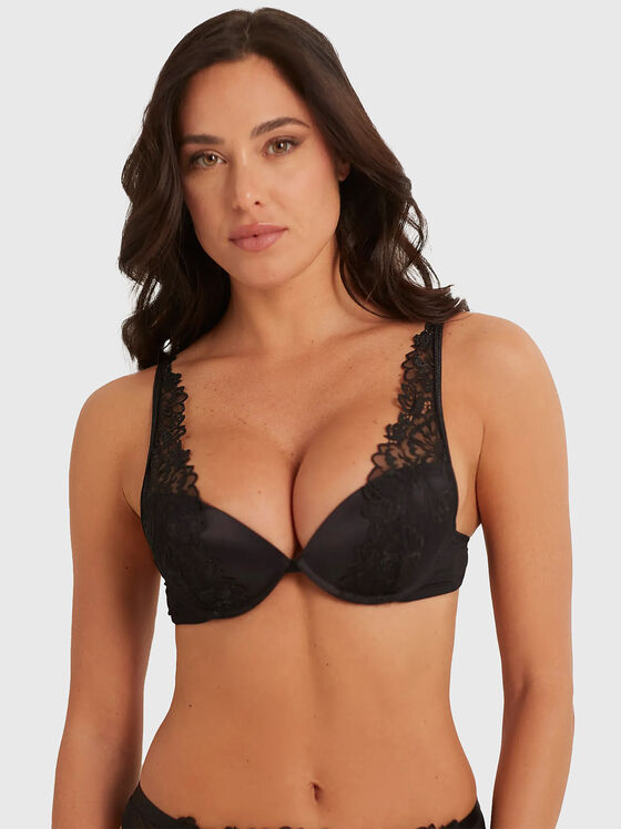 TRUE LOVE floral embroidery push up bra - 1