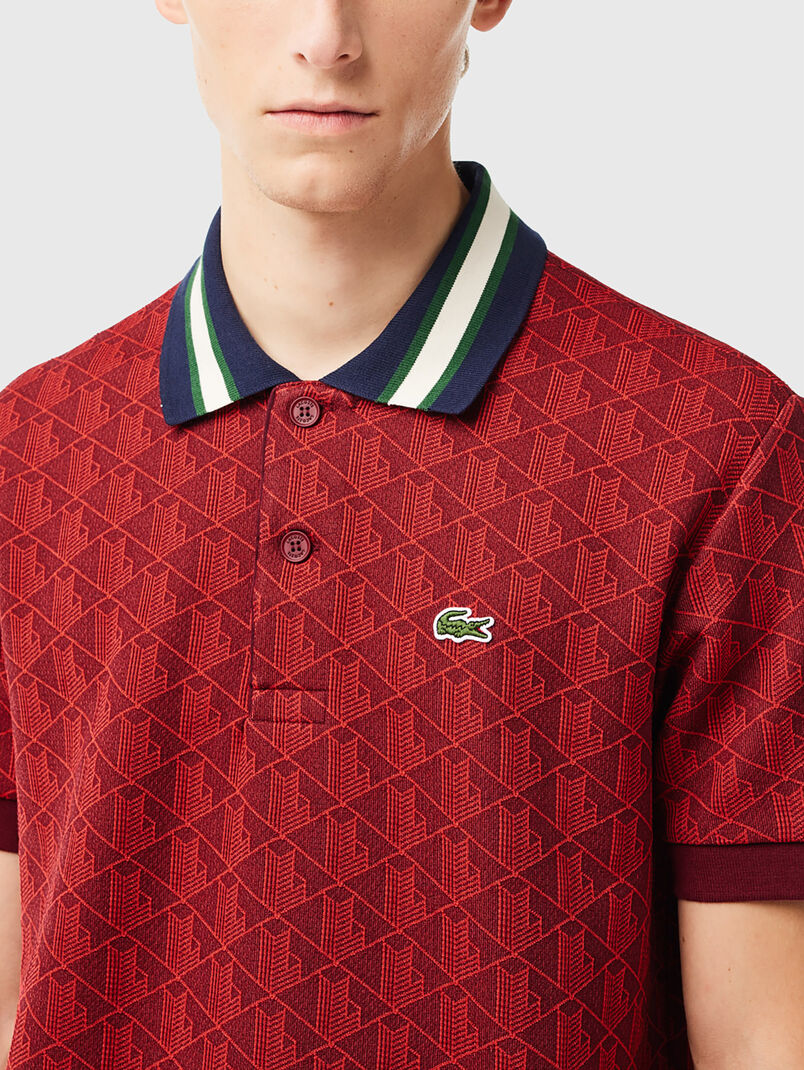 Monogram motif polo shirt  - 3