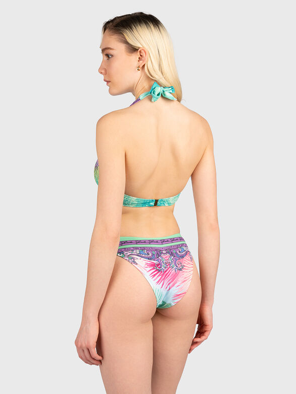 One-piece swimsuit with multicolored print - 2