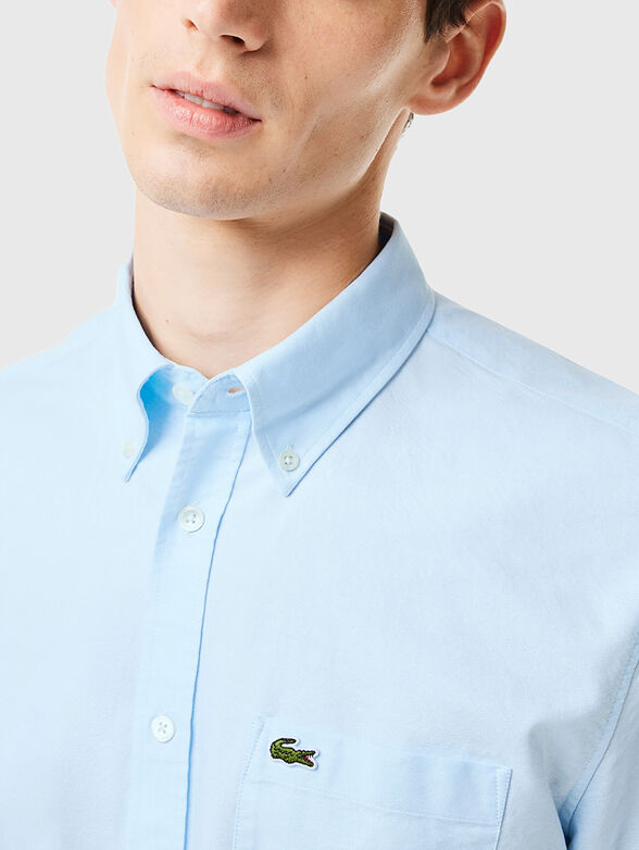 Short sleeve shirt with logo accent  - 4