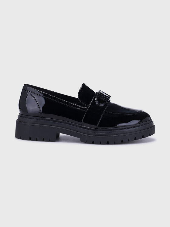 PARKER black loafers with lacquer effect - 1
