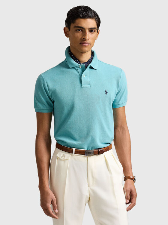 Tricou polo din bumbac cu logo - 1