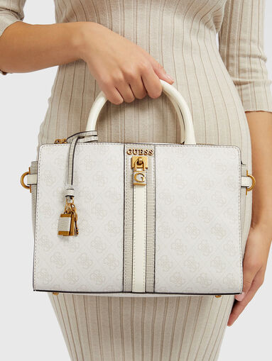 GINEVRA bag with monogram logo print - 3