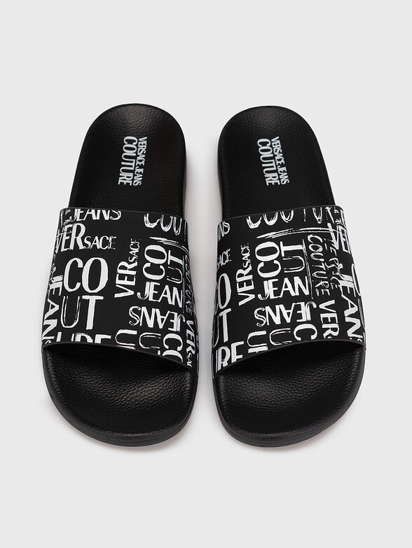 FONDO SLIDE slippers with monogram logo print - 6
