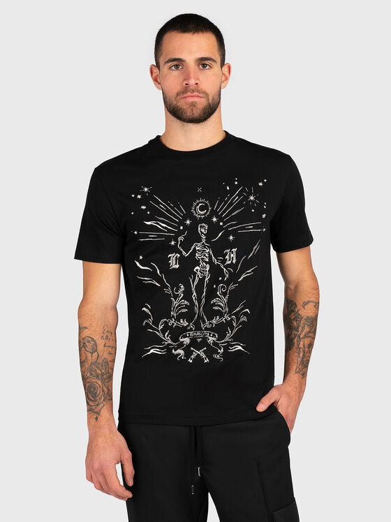 T-shirt with contrast embroidery  - 1