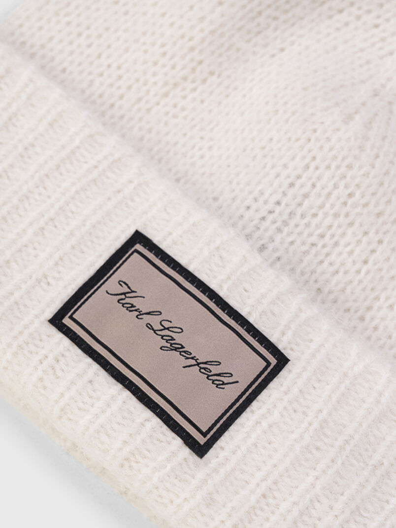 Wool blend hat with logo - 3