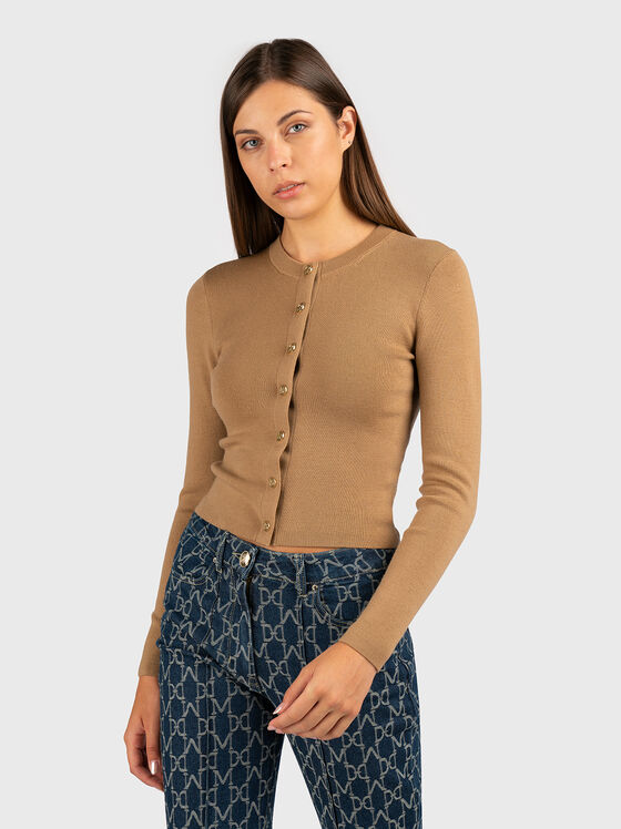 Cardigan din lână Merino cu nasturi - 1