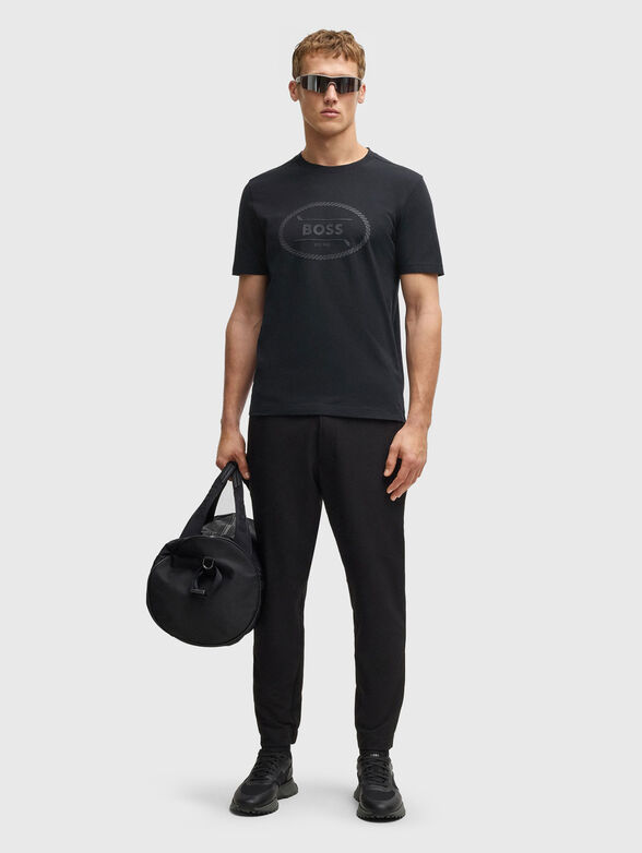 T-shirt with logo print in black - 2