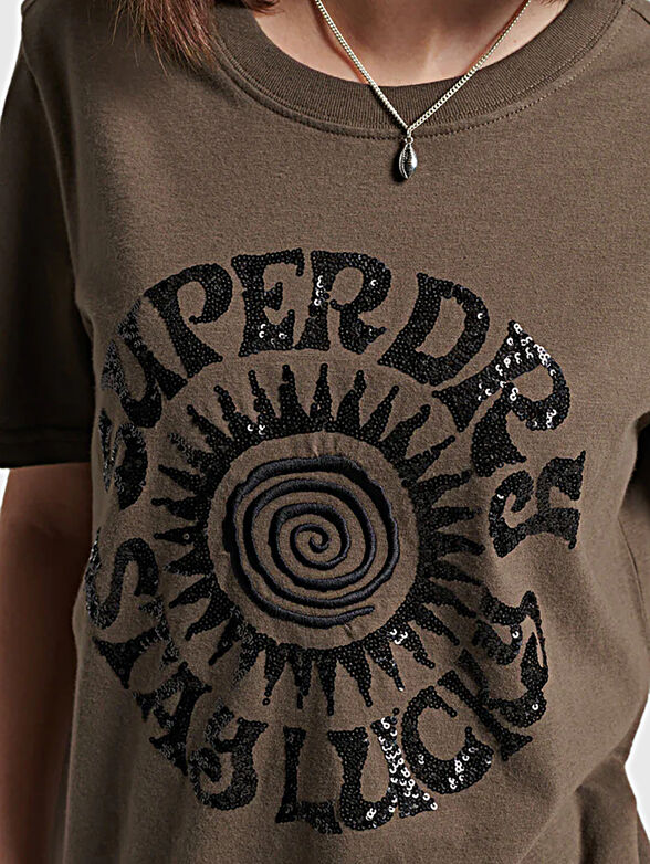 T-shirt with shiny accent - 4