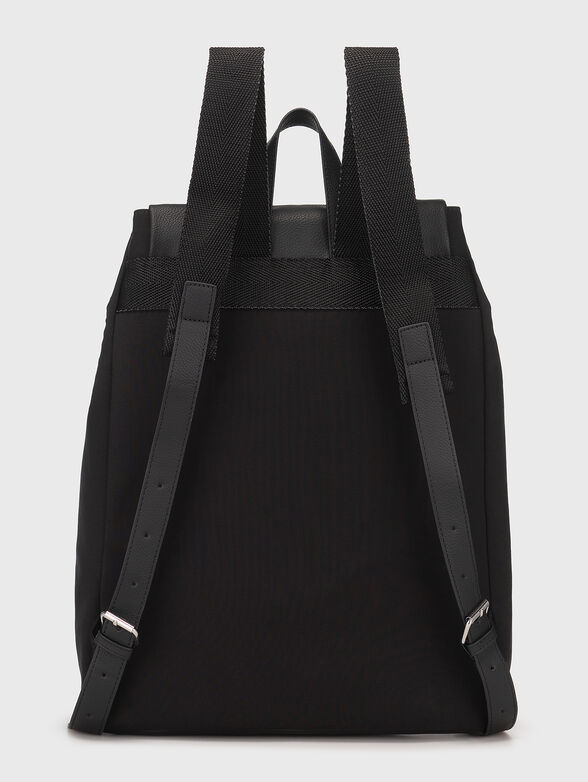 Black backpack with logo accent - 3