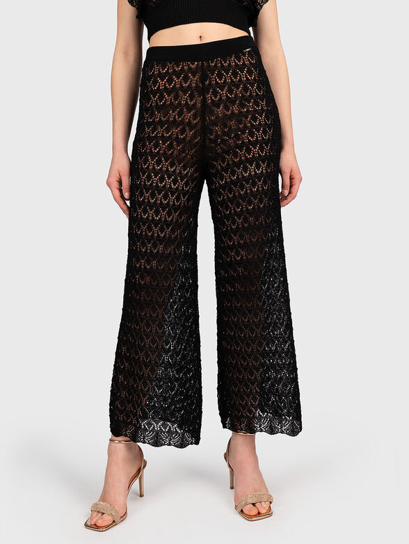 Black lace trousers - 1