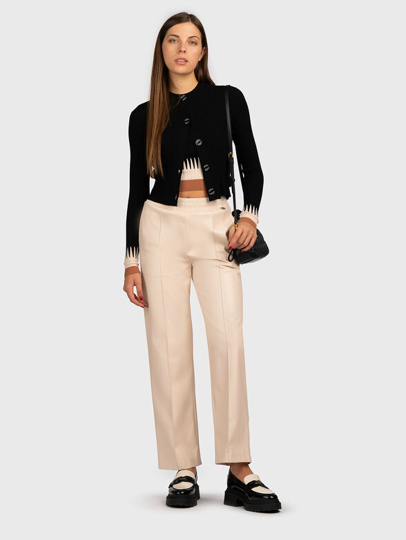Wool blend cropped cardigan - 2