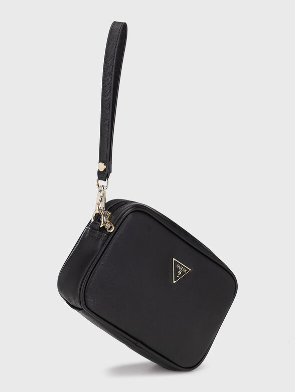 Black pouchbag with logo detail - 4