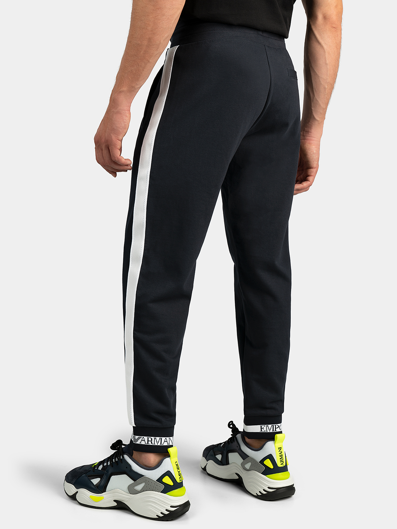 Offer enable lethal Sports pants with white straps de firmă EMPORIO ARMANI —  Globalbrandsstore.ro